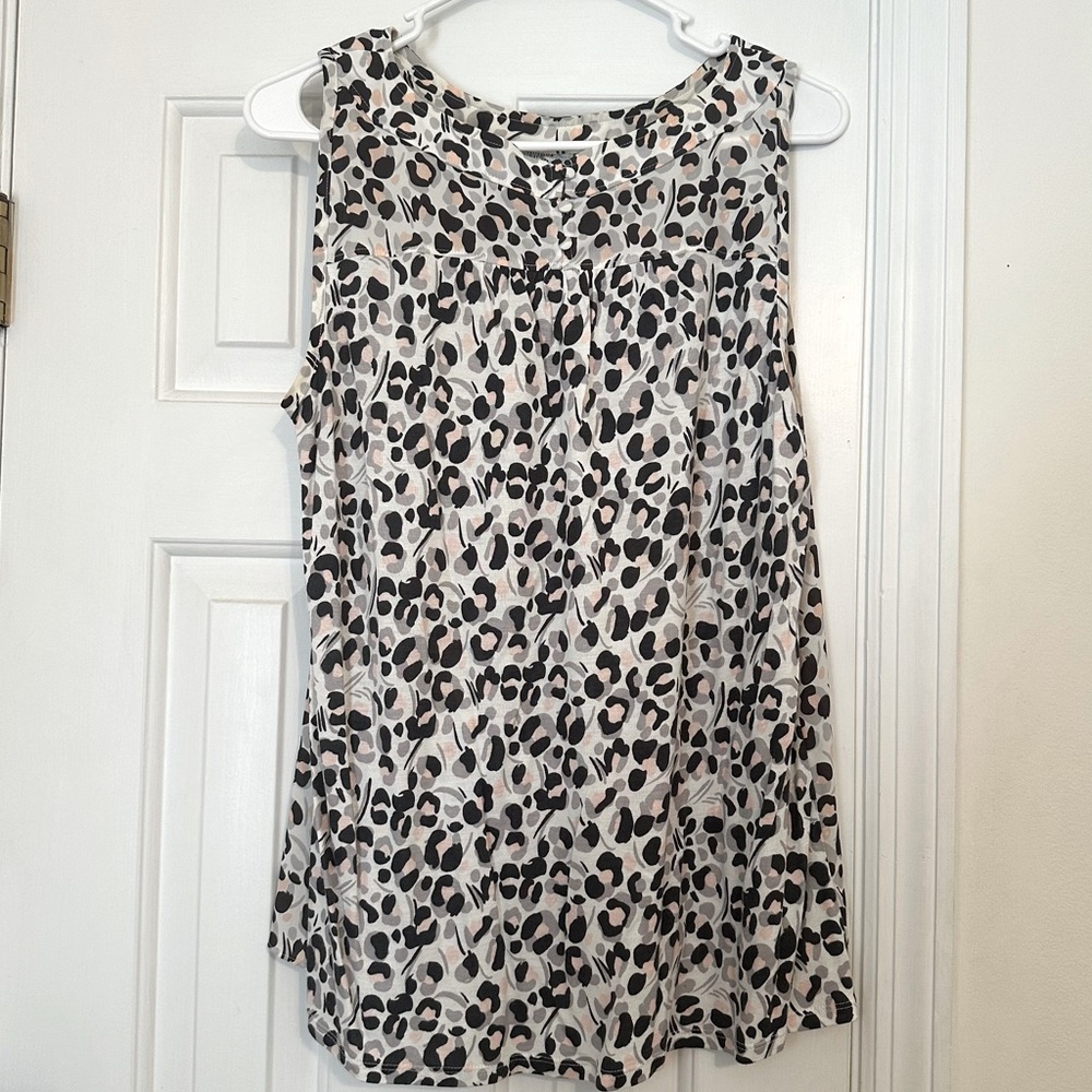 Loft Animal Print Tank Top